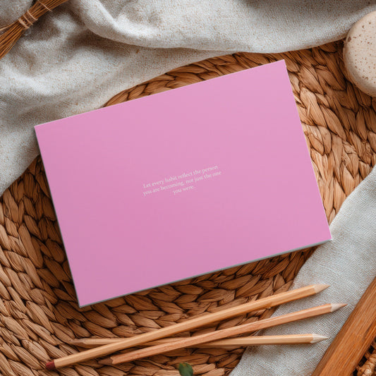 A5 Habit tracker notepad with inspirational quotes