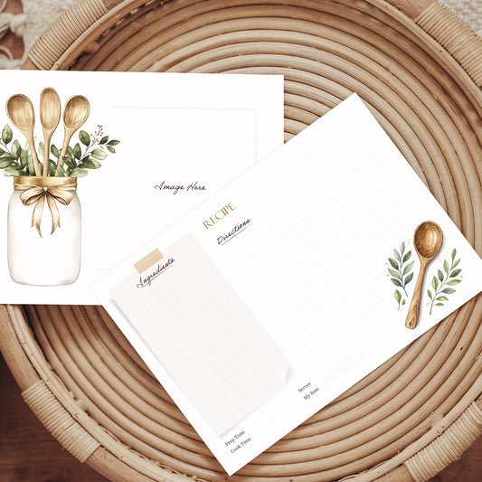 Recipe cards to write down your own recipes